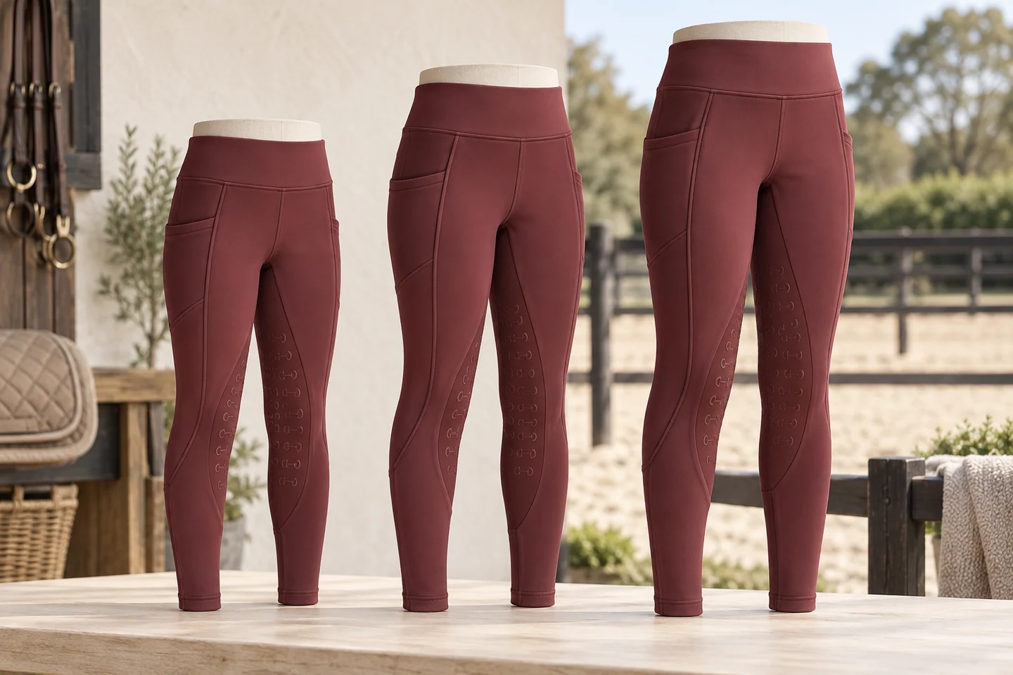 Youth training riding tights: Child-specific proportions — generated development study