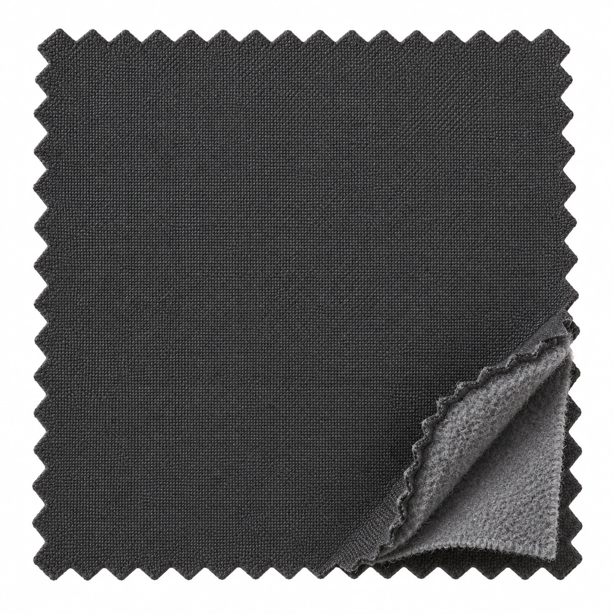 Stretch softshell isolated textile construction study