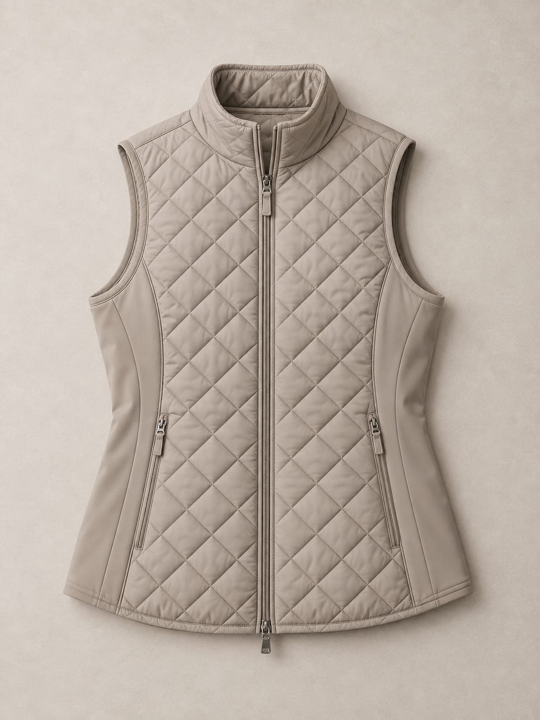 Quilted riding gilet — garment development concept