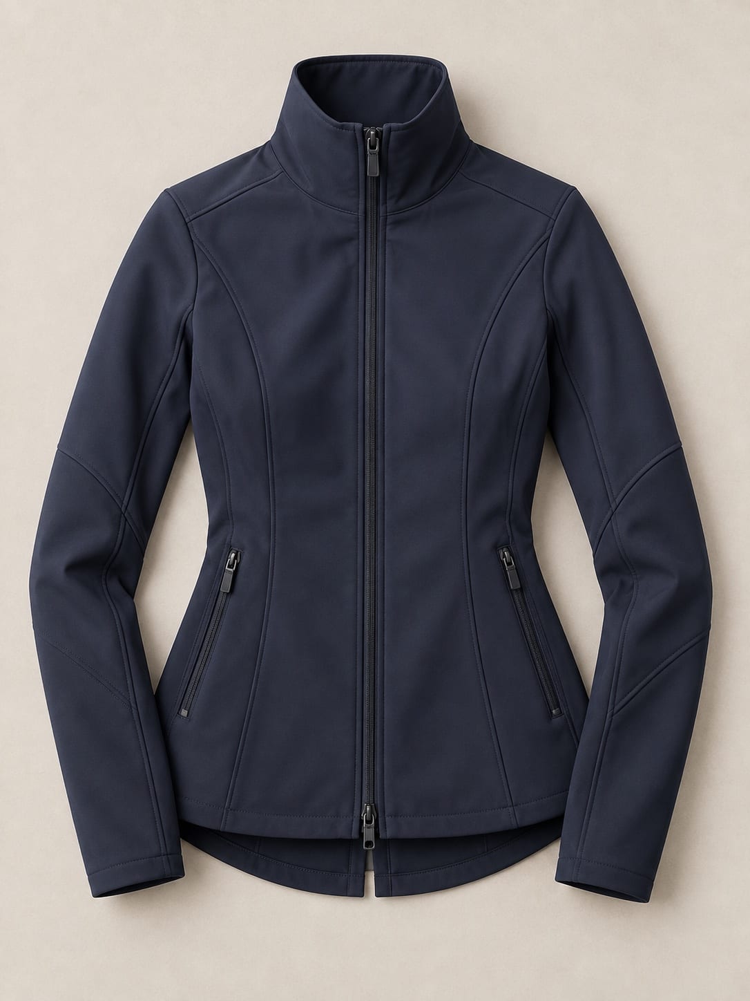 Stretch softshell riding jacket — garment development concept