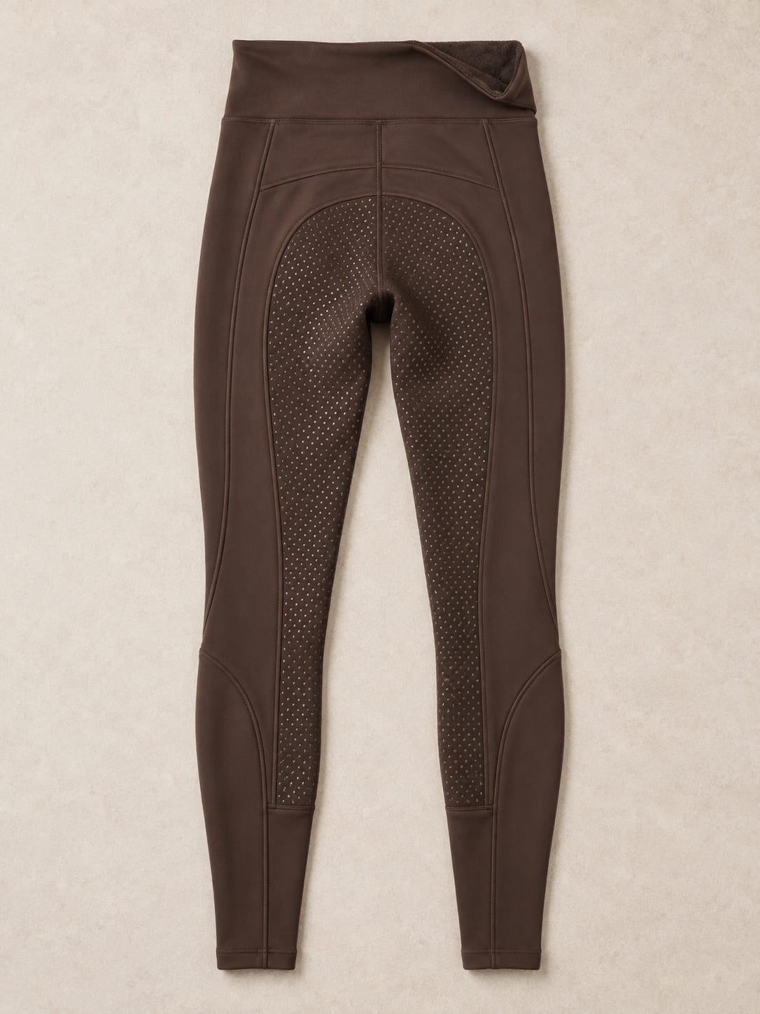 Winter brushed riding tights — garment development concept